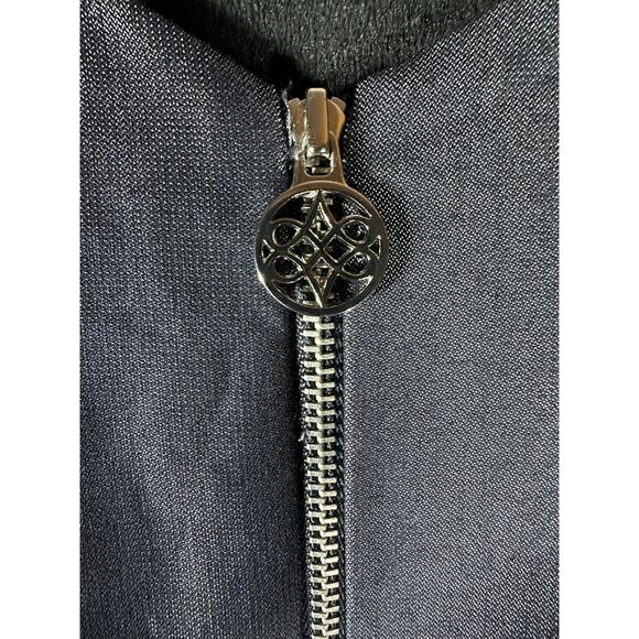 Antonio Melani Sz 6 Pucker Cocktail Dress‎ Metallic Pleated Ruffle Cap Sleeve - Picture 8 of 10